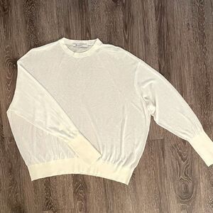 T by Alexander Wang Sheer Loose Knit Pullover